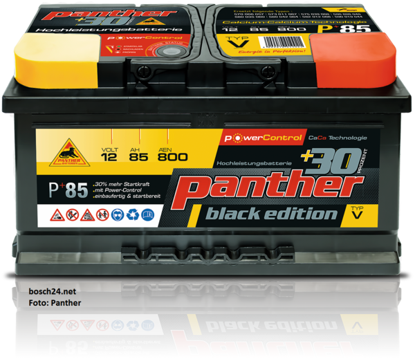 Starterbatterie Panther P85  +30%   85 Ah