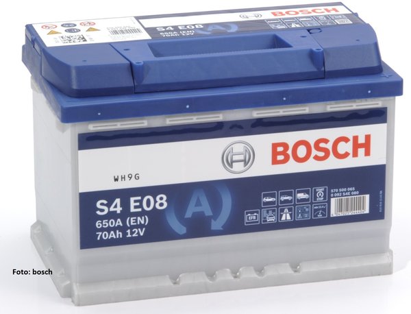 Starterbatterie Bosch S4 EFB     70Ah 760A  0092S4E081