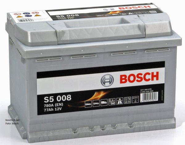 Starterbatterie Bosch S5      77Ah 780A   0092S50080