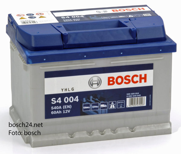 Starterbatterie Bosch S4      60Ah 540A  0092S40040