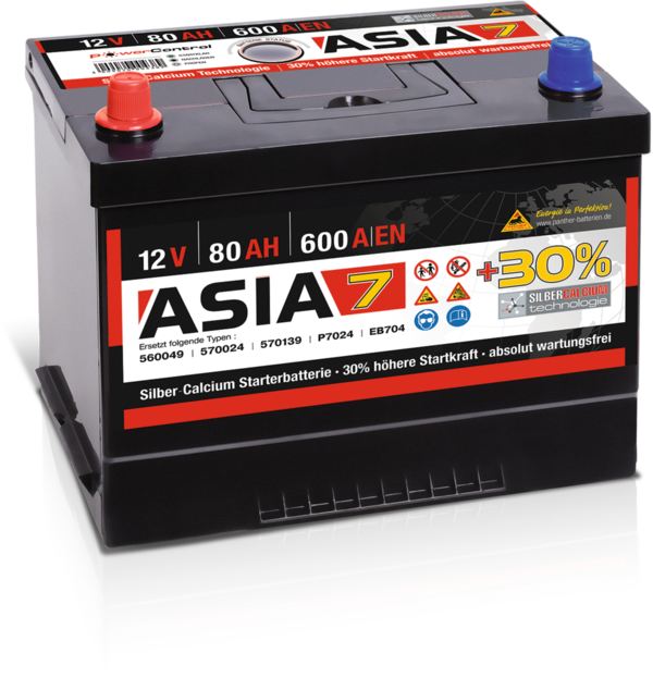 Starterbatterie Panther ASIA07   80Ah