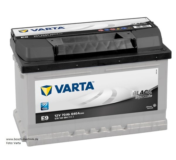 Starterbatterie Varta Black Dynamic      70Ah 640A  570144064  3122  E9