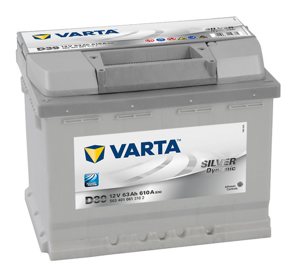Starterbatterie Varta Silver Dynamic      63Ah 610A  563401061 3162  D39
