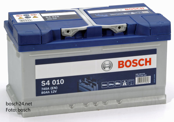 Starterbatterie Bosch S4      80Ah 740A  0092S40100