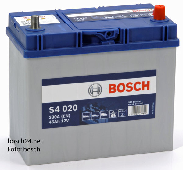 Starterbatterie Bosch S4      45Ah 330A   0092S40200