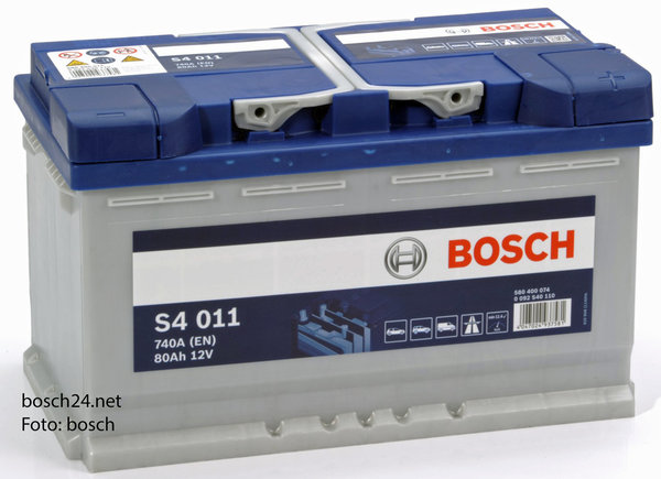 Starterbatterie Bosch S4      60Ah 540A  0092S40110