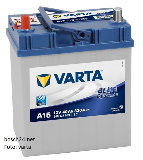 Starterbatterie Varta Blue Dynamic      40Ah 330A  540127033 3132