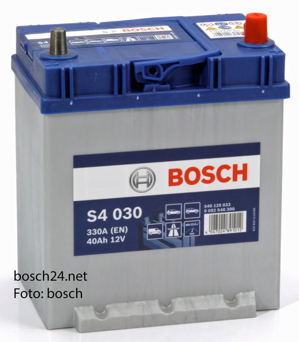 Starterbatterie Bosch S4      40Ah 300A  0092S40300