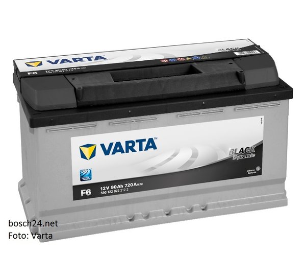 Starterbatterie Varta Black Dynamic      90Ah 720A  590122072