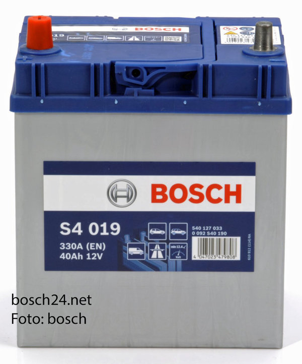 Starterbatterie Bosch S4      40Ah 330A  0092S40190