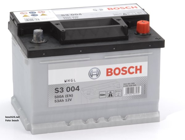 Starterbatterie Bosch S3  53Ah 500A  0092S30041  S3 004