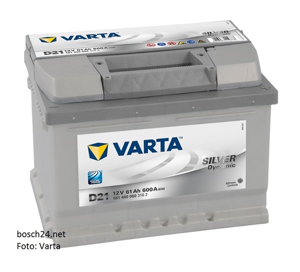 Starterbatterie Varta Silver Dynamic      63Ah 610A  563400061 3162