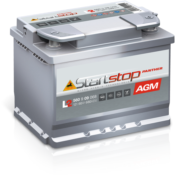 Autobatterie Panther AGM  560909068N   12V 60Ah